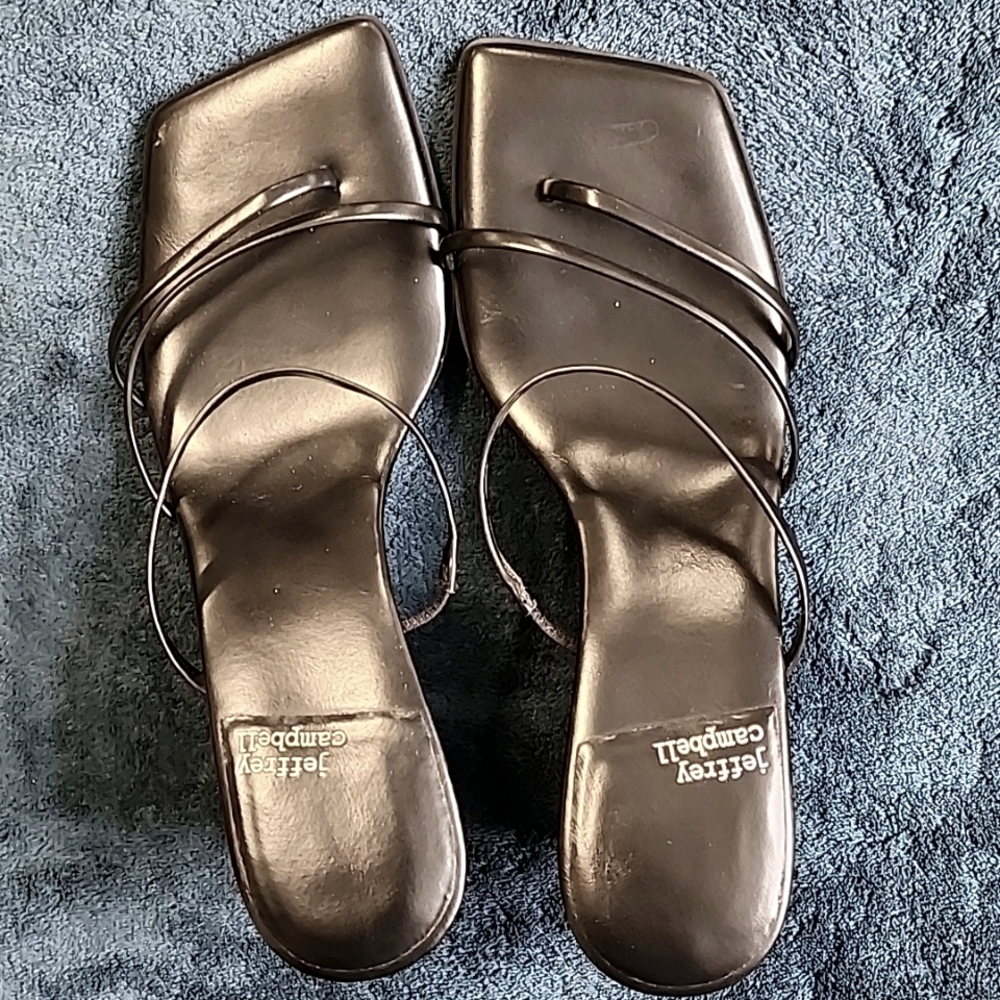 Jeffrey Campbell Palate Wedge Sandals Size 7.5